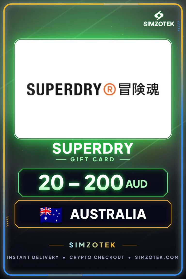 Superdry 기프트카드 (오스트레일리아)