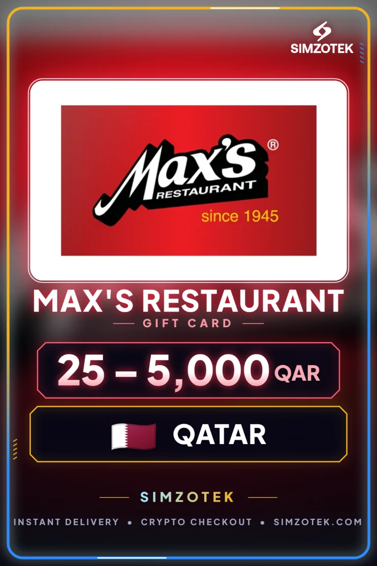 Max's Restaurant Gift Card (Qatar)