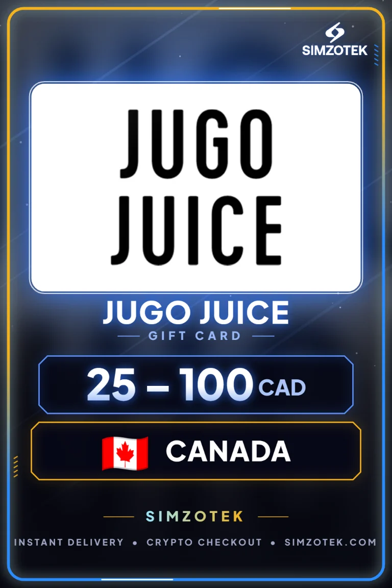 Dárková karta Jugo Juice (Kanada)