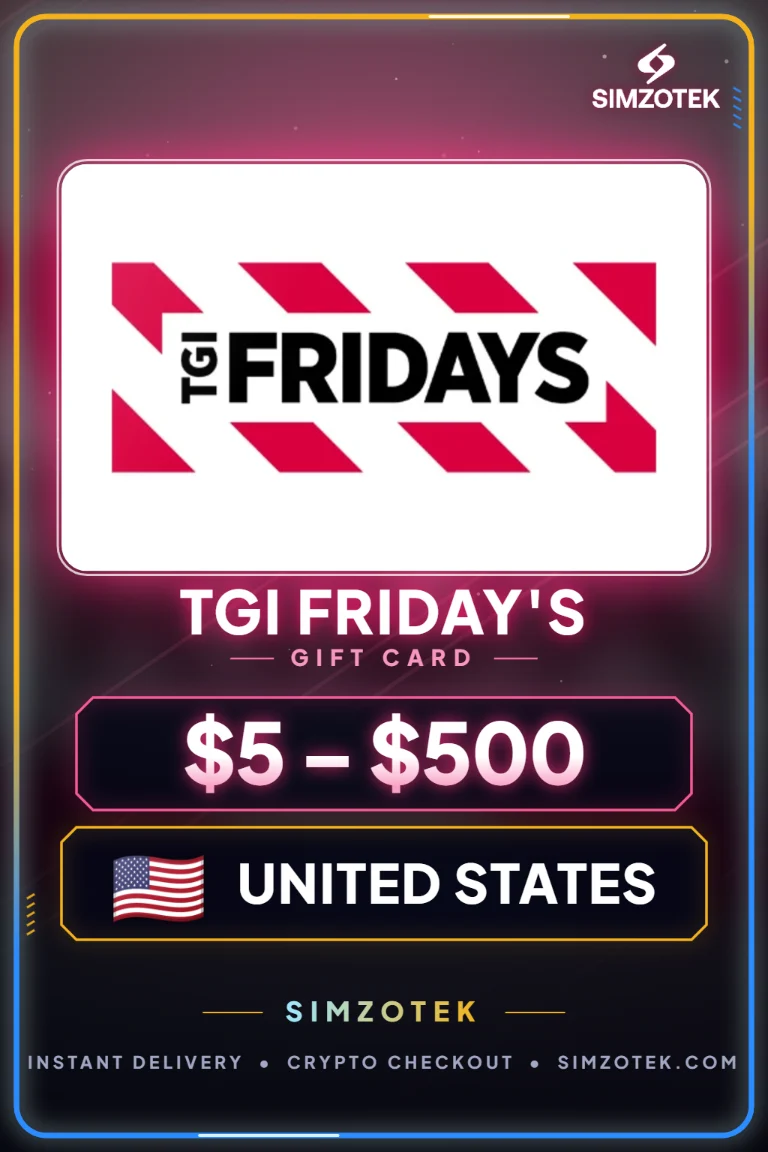 TGI Friday's Geschenkkarte (Vereinigte Staaten)