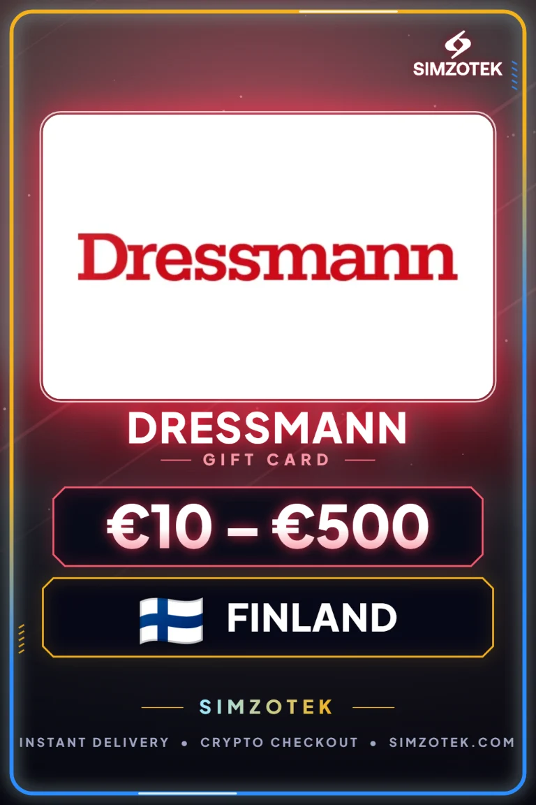 Dárková karta Dressmann (Finsko)