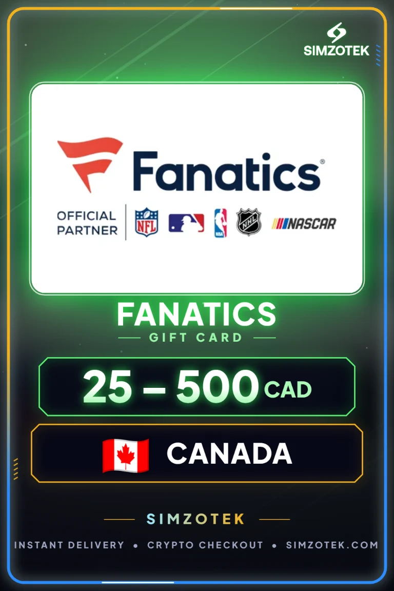 Fanatics Gift Card (Canada)
