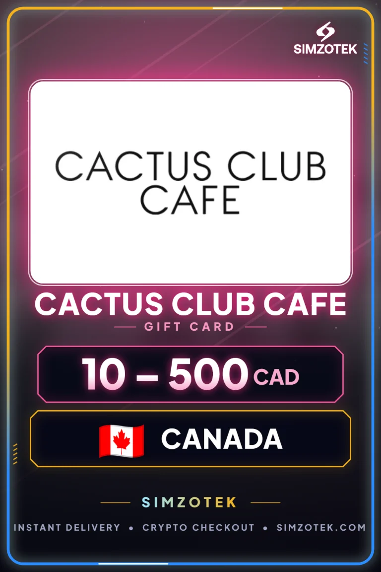 Carta regalo Cactus Club Cafe (Canada)