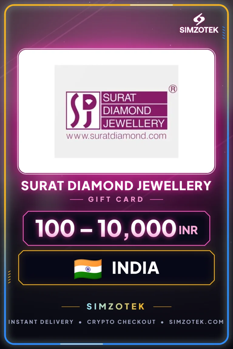 Surat Diamond Jewellery kinkekaart (India)