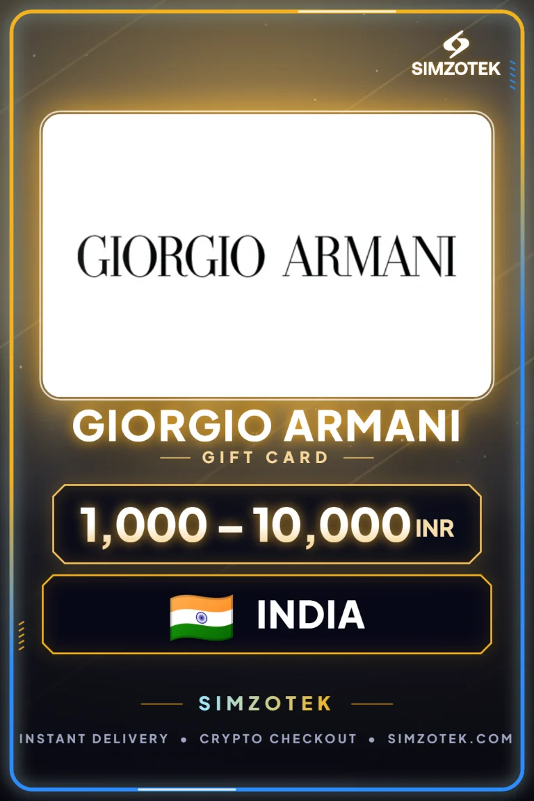 Karta podarunkowa Giorgio Armani (Indie)