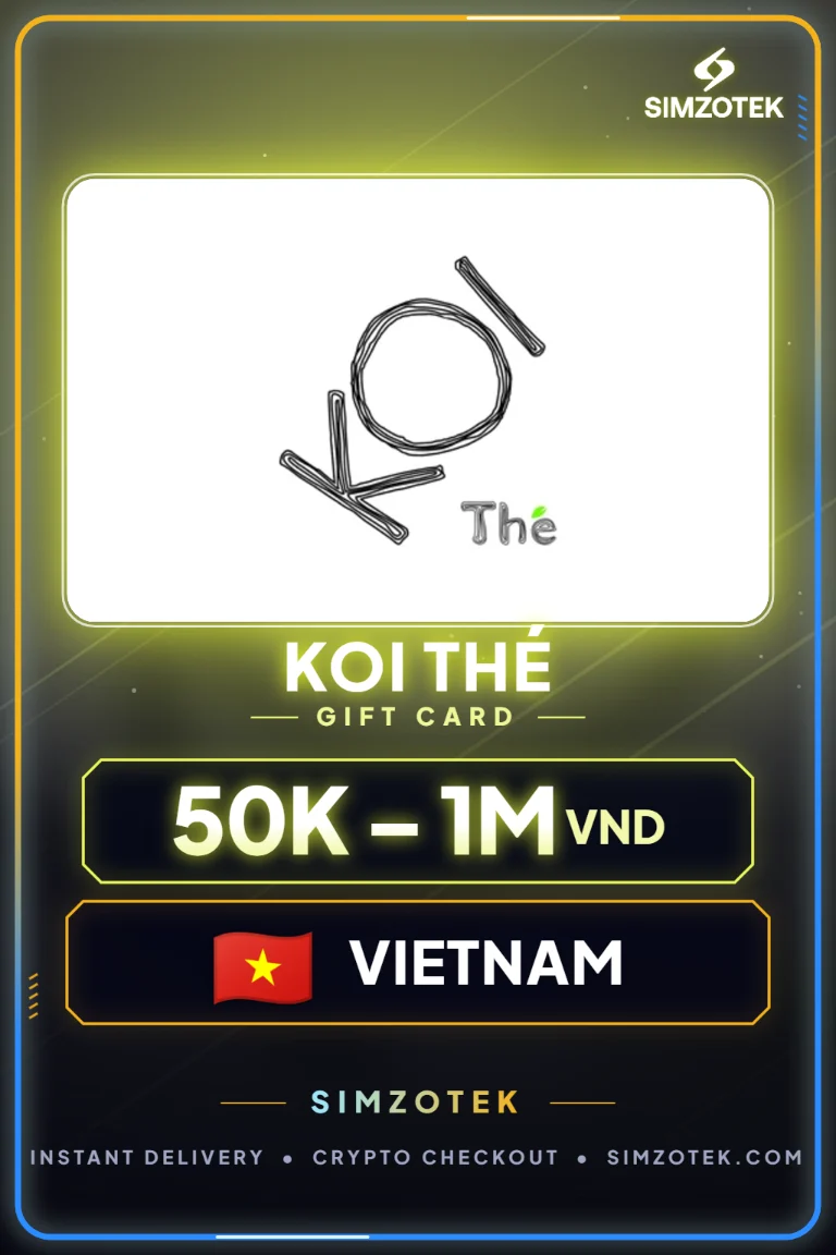 KOI Thé 기프트카드 (베트남)