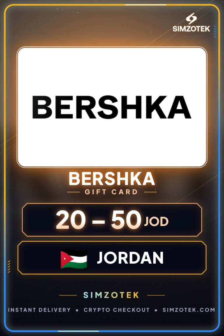 Bershka dovanų kortelė (Jordanija)