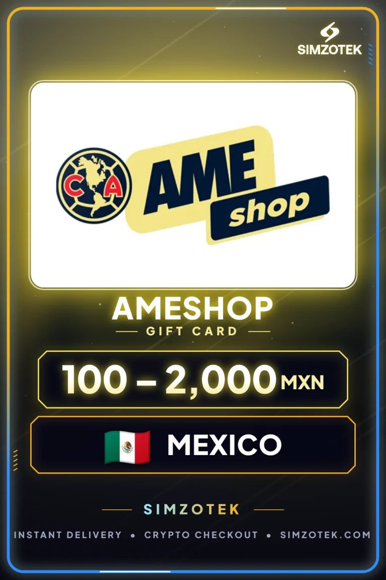 Karta podarunkowa Ameshop (Meksyk)