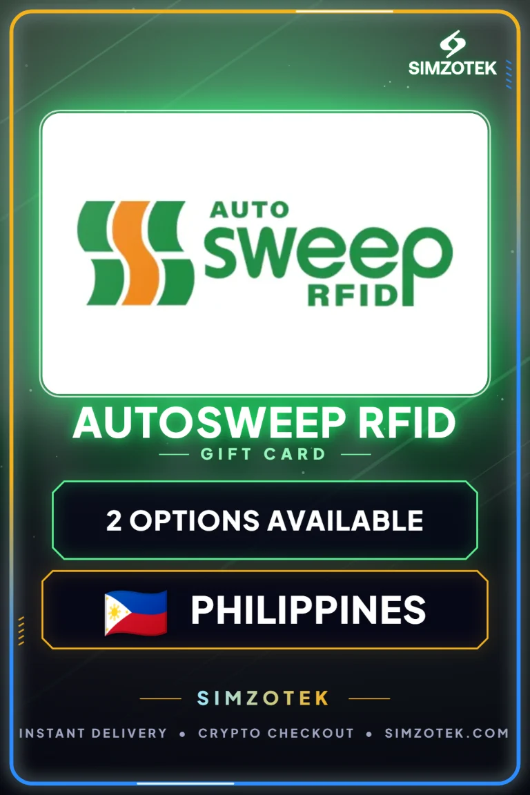 Carta regalo Autosweep RFID (Filippine)