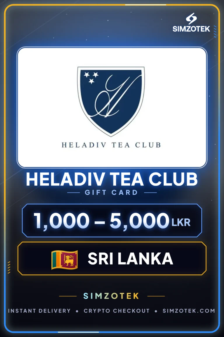 Heladiv Tea Club სასაჩუქრე ბარათი (შრი-ლანკა)
