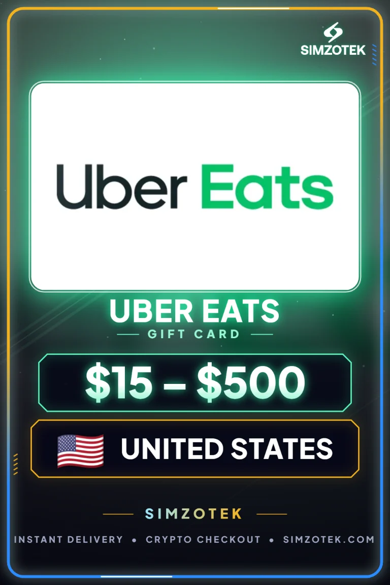 Uber Eats dovanų kortelė (Jungtinės Valstijos)