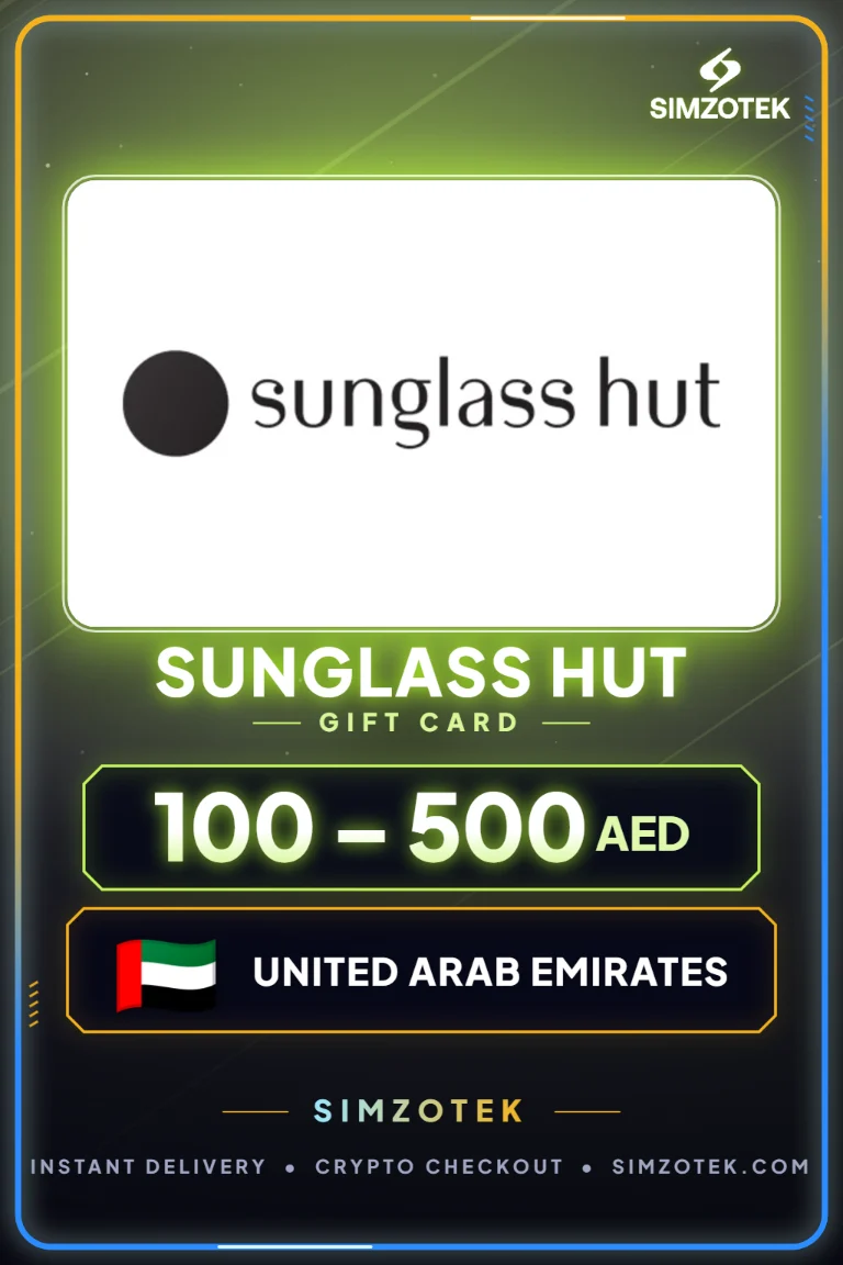 Karta podarunkowa Sunglass Hut (Zjednoczone Emiraty Arabskie)