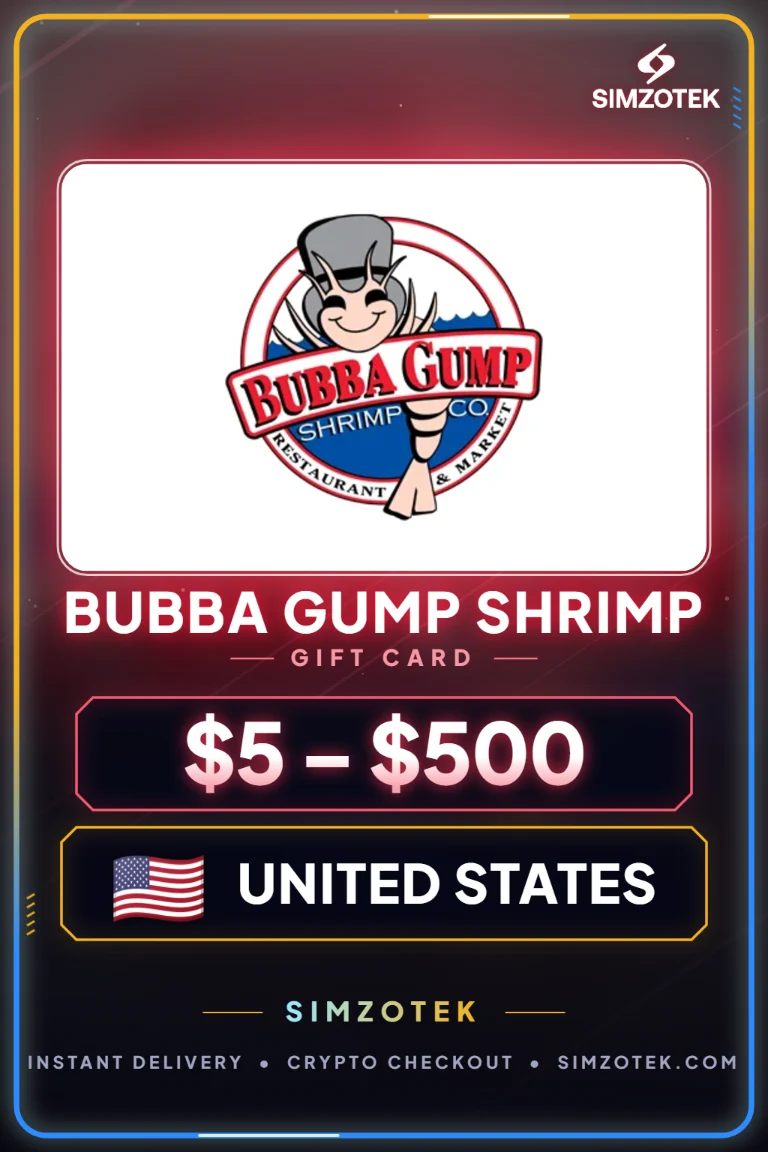 Carta regalo Bubba Gump Shrimp (Stati Uniti)
