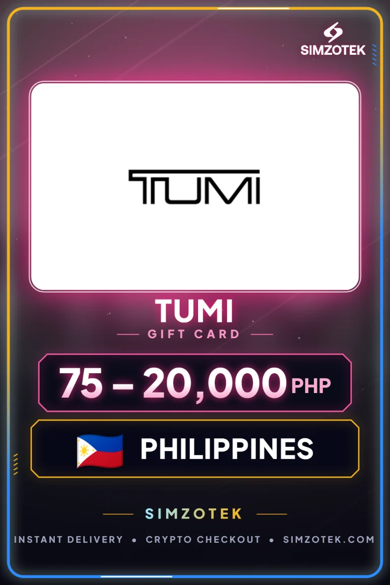 TUMI dovanų kortelė (Filipinai)