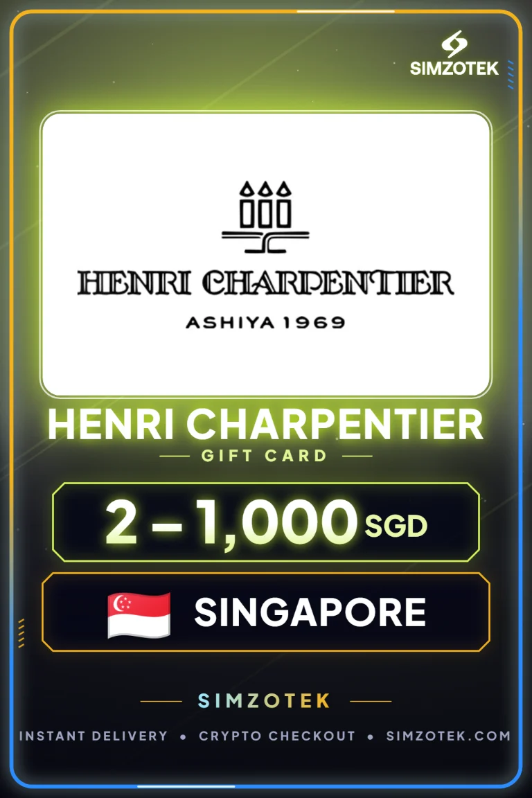 Henri Charpentier Gift Card (Singapore)