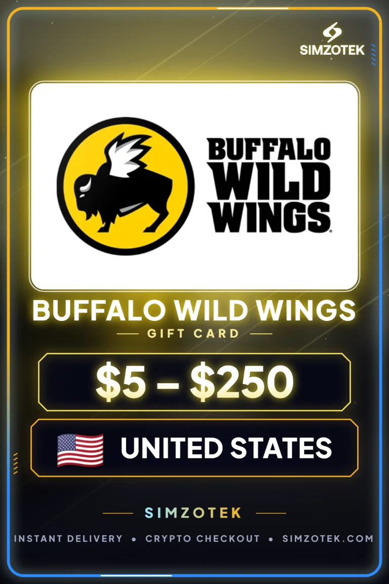 Card cadou Buffalo Wild Wings (Statele Unite ale Americii)