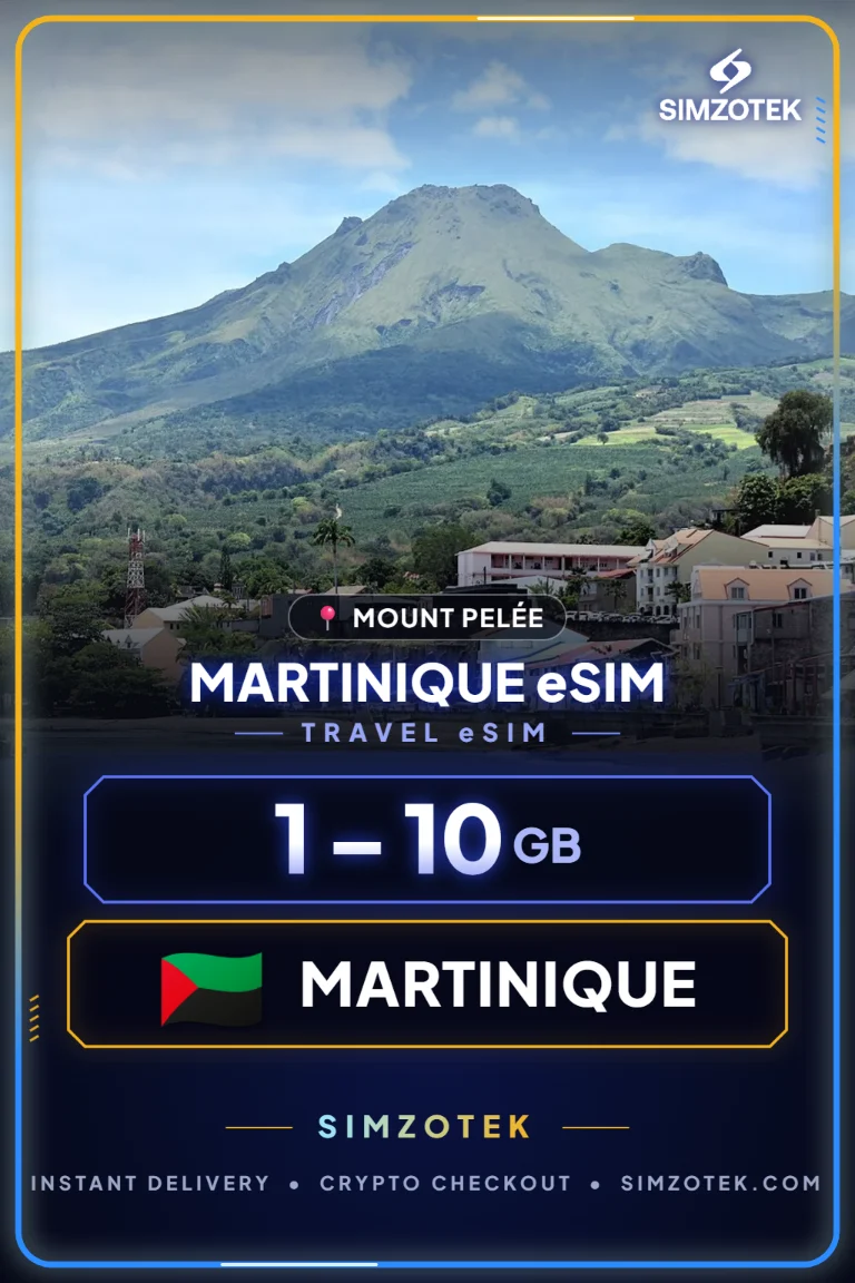 eSIM Martinik – datové balíčky
