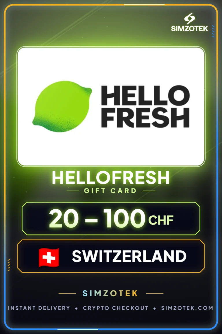 Dárková karta HelloFresh (Švýcarsko)