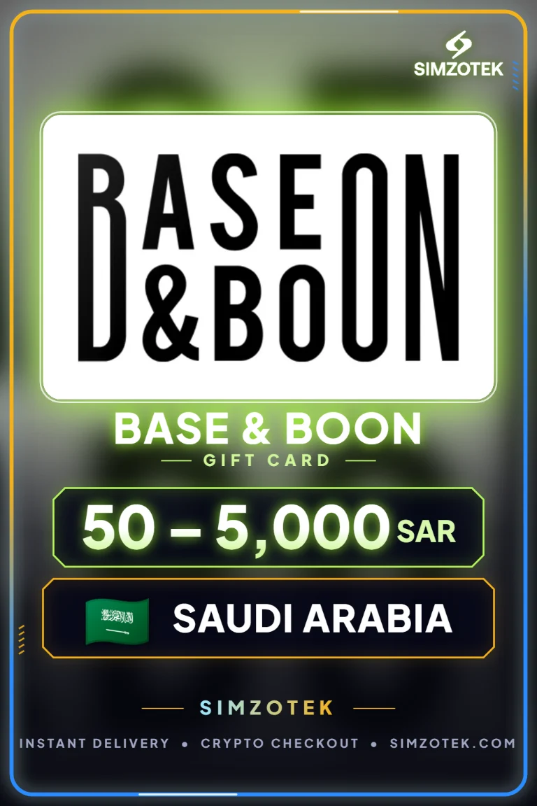 Base & Boon Geschenkkarte (Saudi-Arabien)