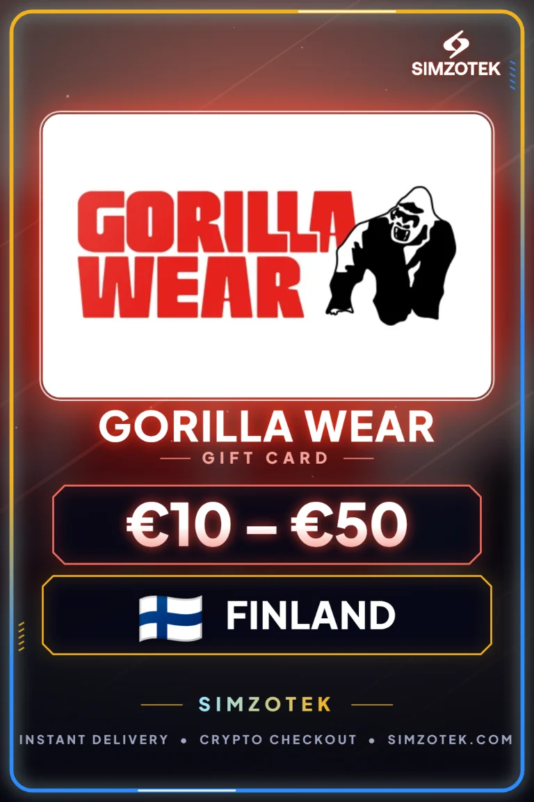 Gorilla Wear Gift Card (Finland)