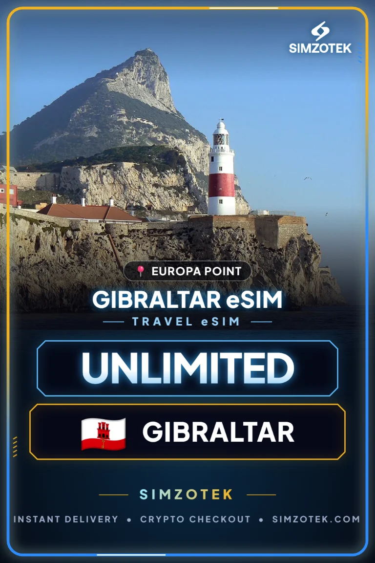 eSIM جبل طارق – بيانات غير محدودة