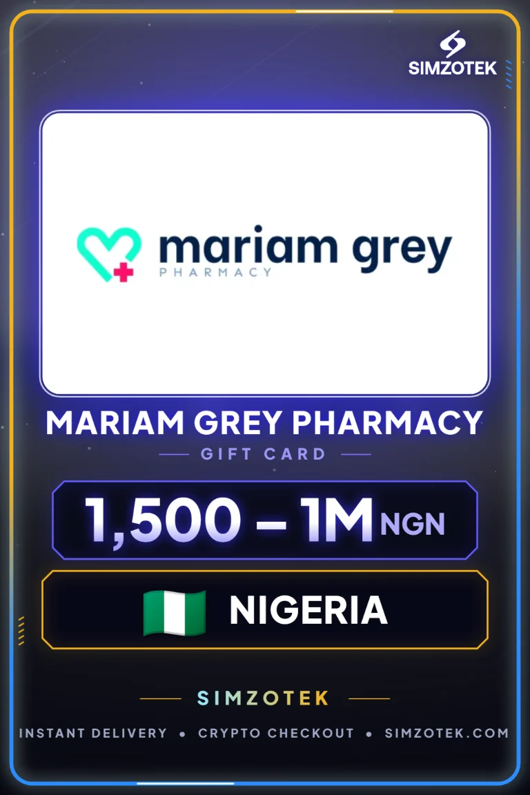 Поклон картица Mariam Grey Pharmacy (Нигерија)