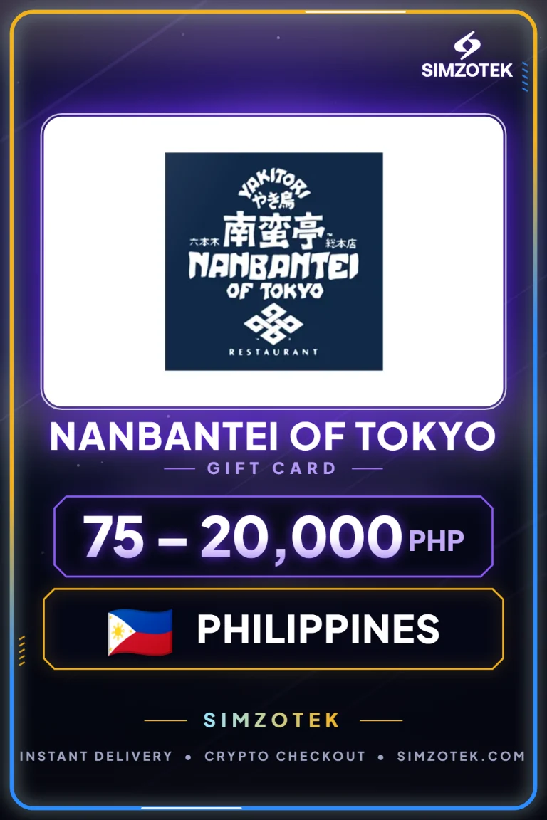 Nanbantei of Tokyo 기프트카드 (필리핀)