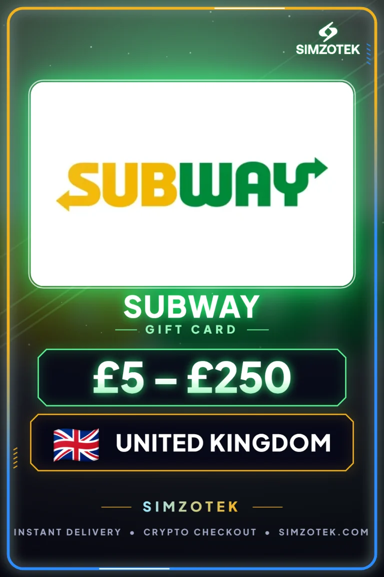 Carta regalo Subway (Regno Unito)