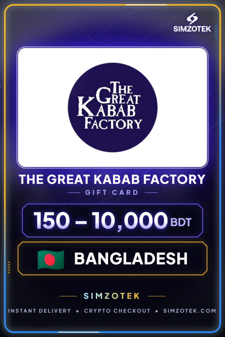 Card cadou The Great Kabab Factory (Bangladesh)