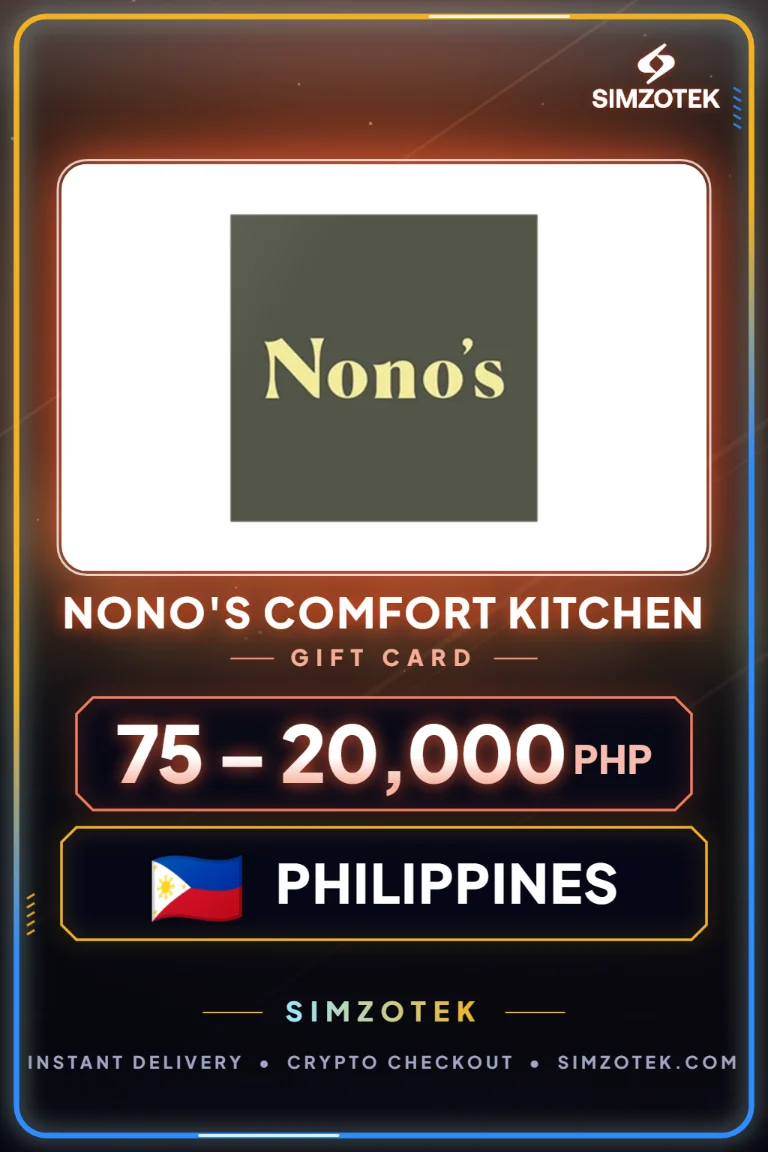 Nono's Comfort Kitchen Gift Card (Philippines)