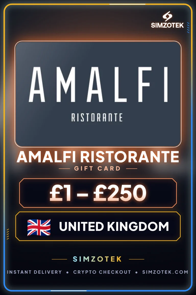 บัตรของขวัญ Amalfi Ristorante (สหราชอาณาจักร)