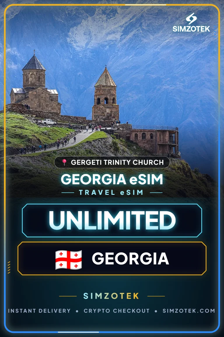Gruzija eSIM – Neriboti duomenys