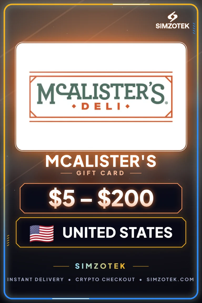 McAlister's dovanų kortelė (Jungtinės Valstijos)