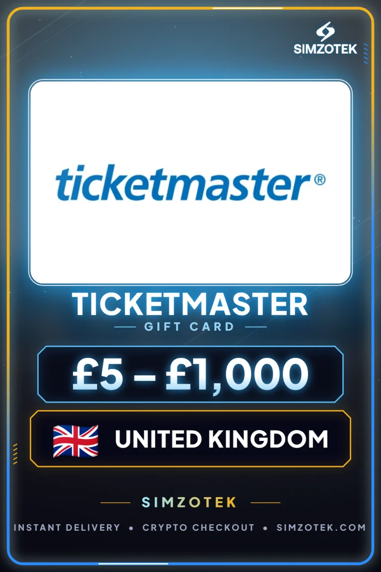 Carta regalo Ticketmaster (Regno Unito)
