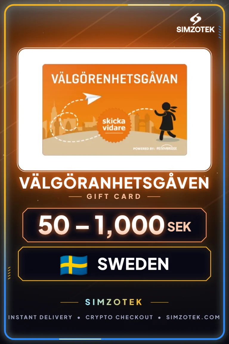 Carta regalo Välgöranhetsgåven (Svezia)