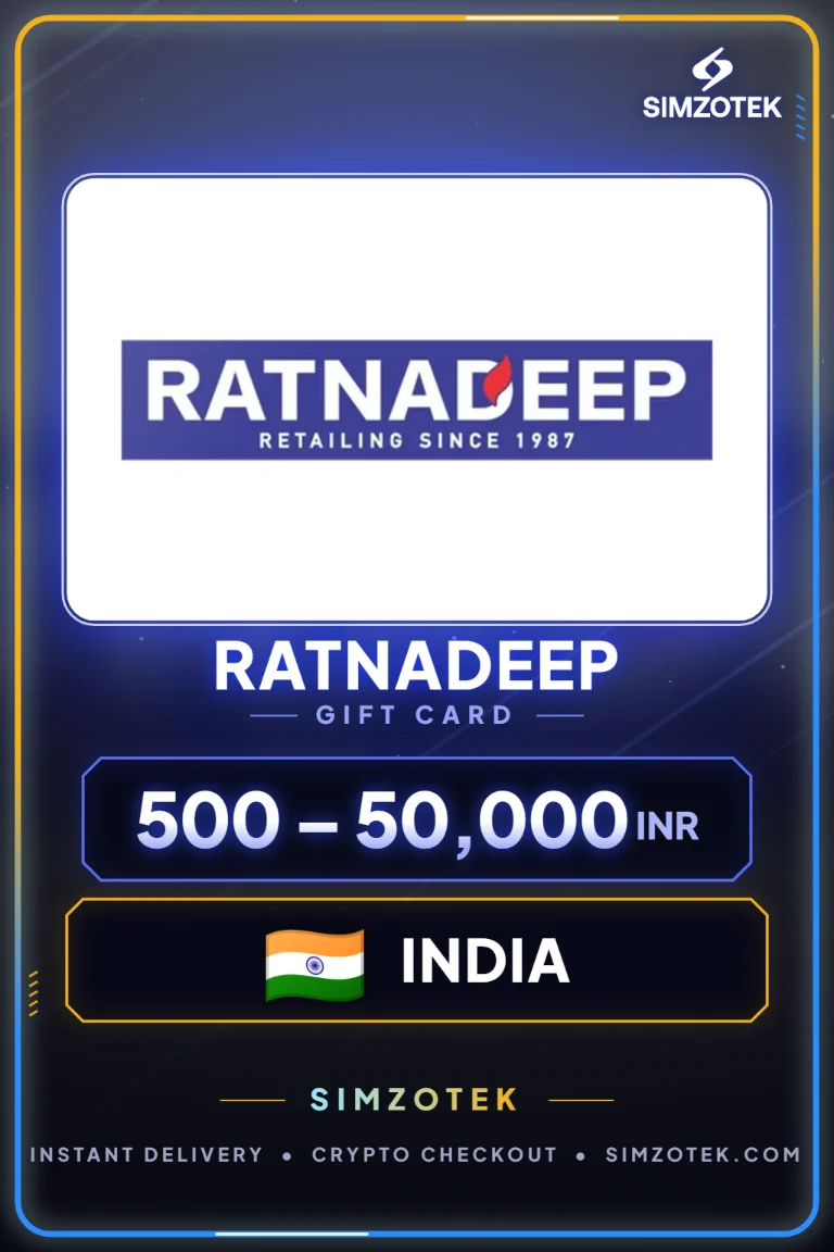 Ratnadeep 기프트카드 (인도)