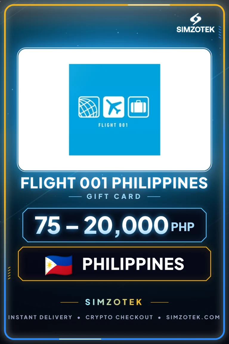 Flight 001 Philippines 기프트카드 (필리핀)