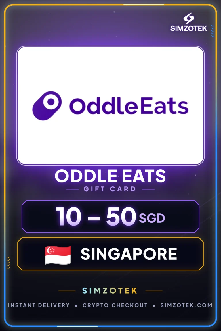 Dárková karta Oddle Eats (Singapur)