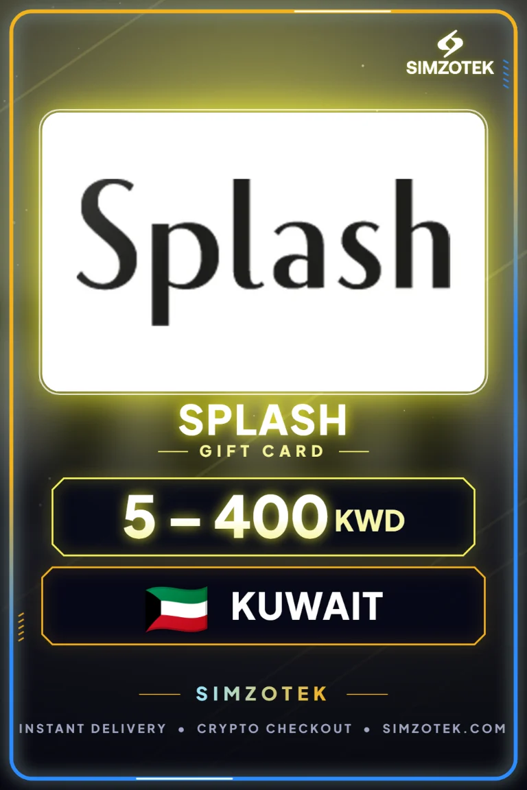 Dárková karta Splash (Kuvajt)