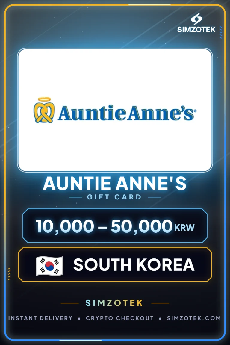 Auntie Anne's Geschenkkarte (Südkorea)