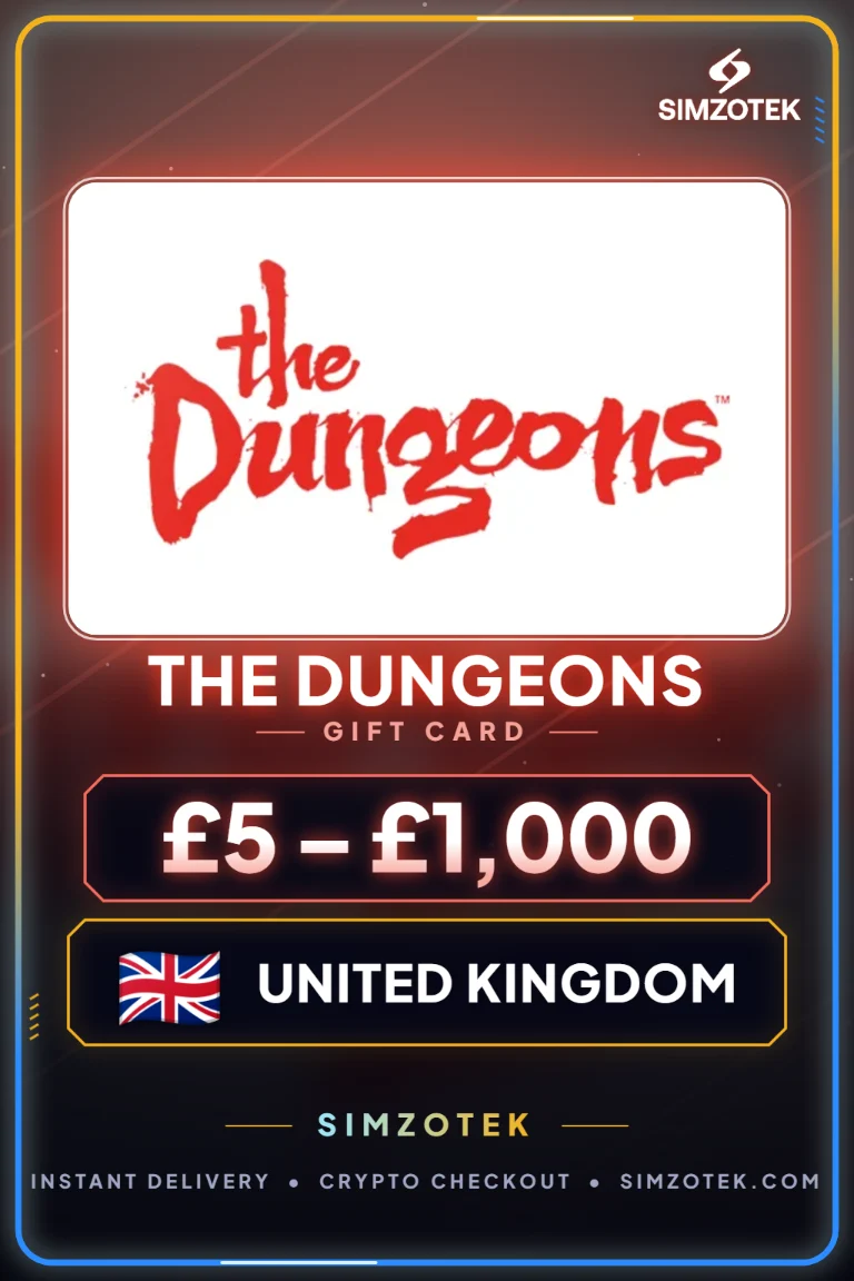 บัตรของขวัญ The Dungeons (สหราชอาณาจักร)