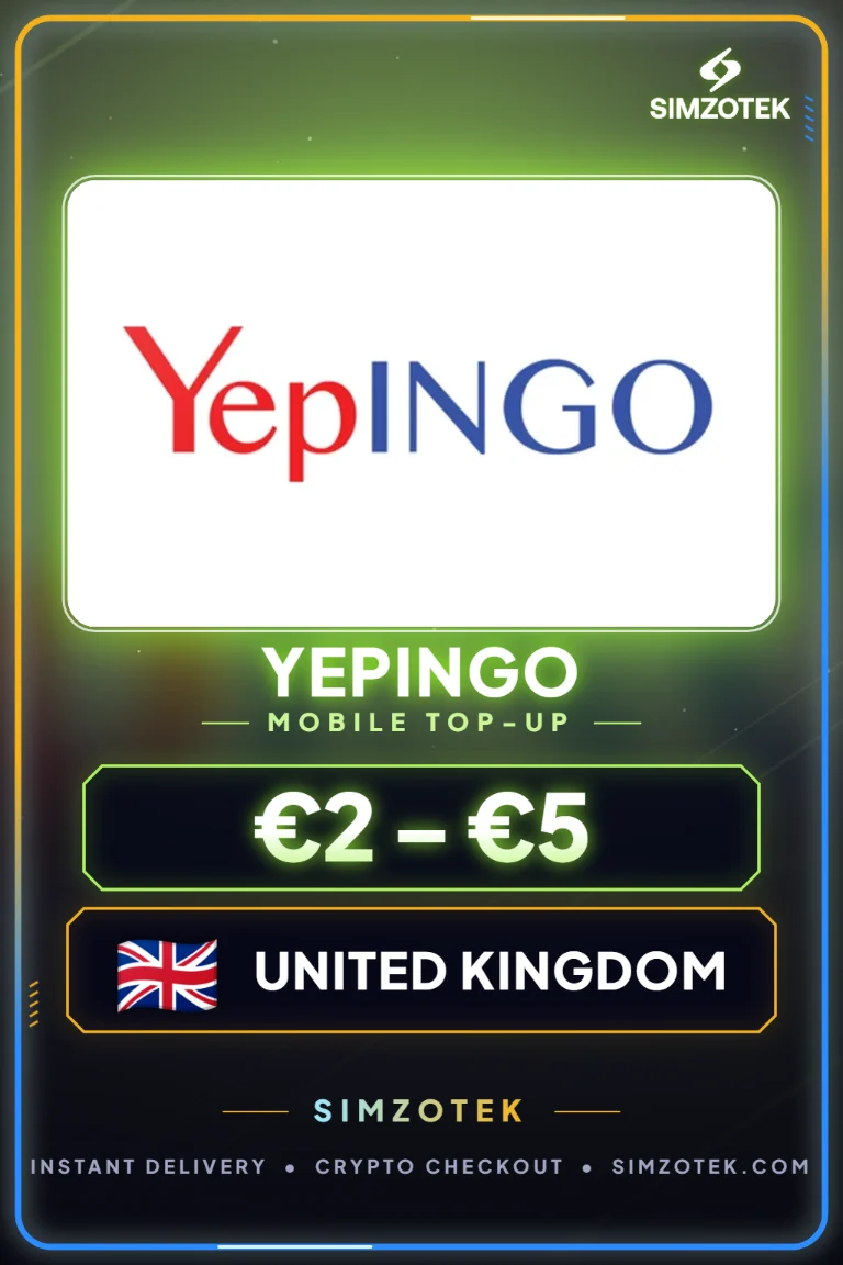 YepINGO Prepaid Credit (United Kingdom)