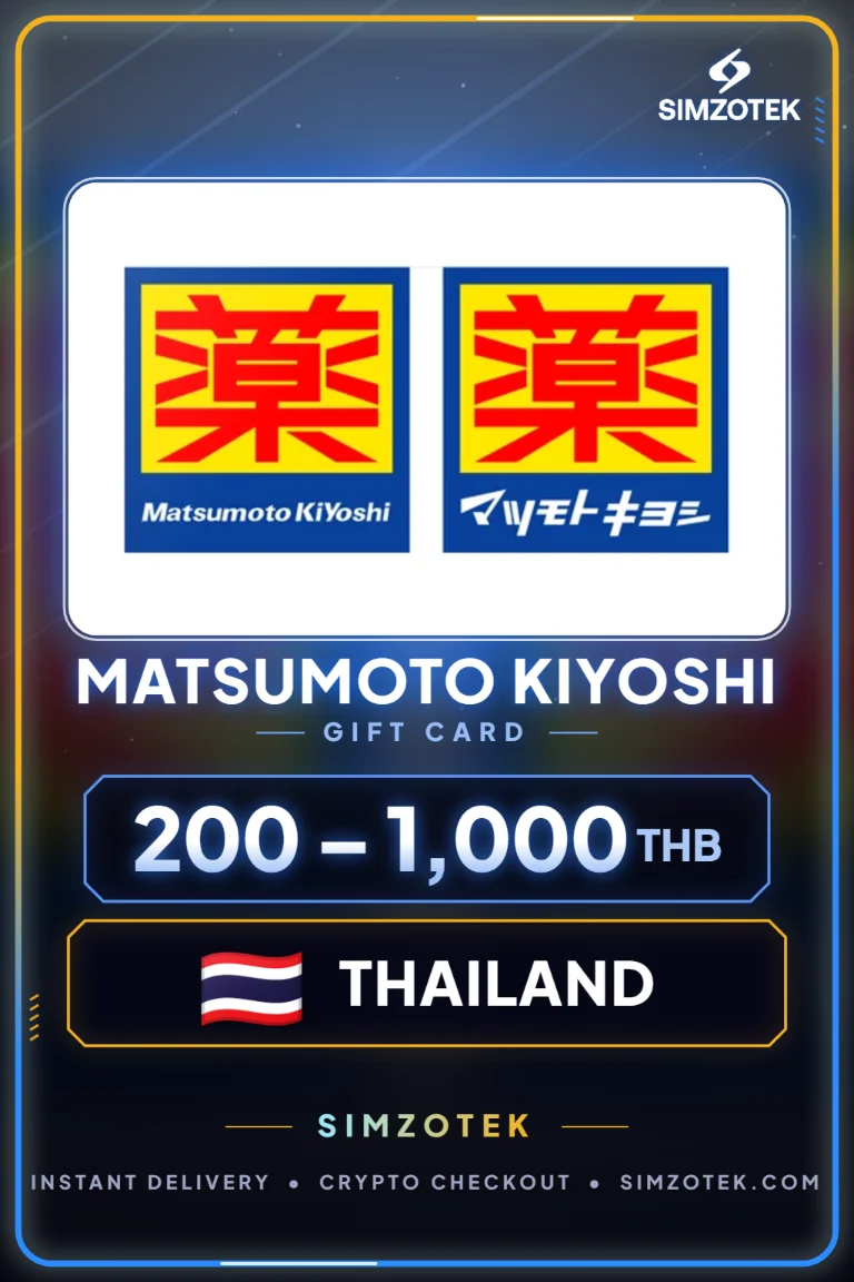 บัตรของขวัญ Matsumoto Kiyoshi (ไทย)