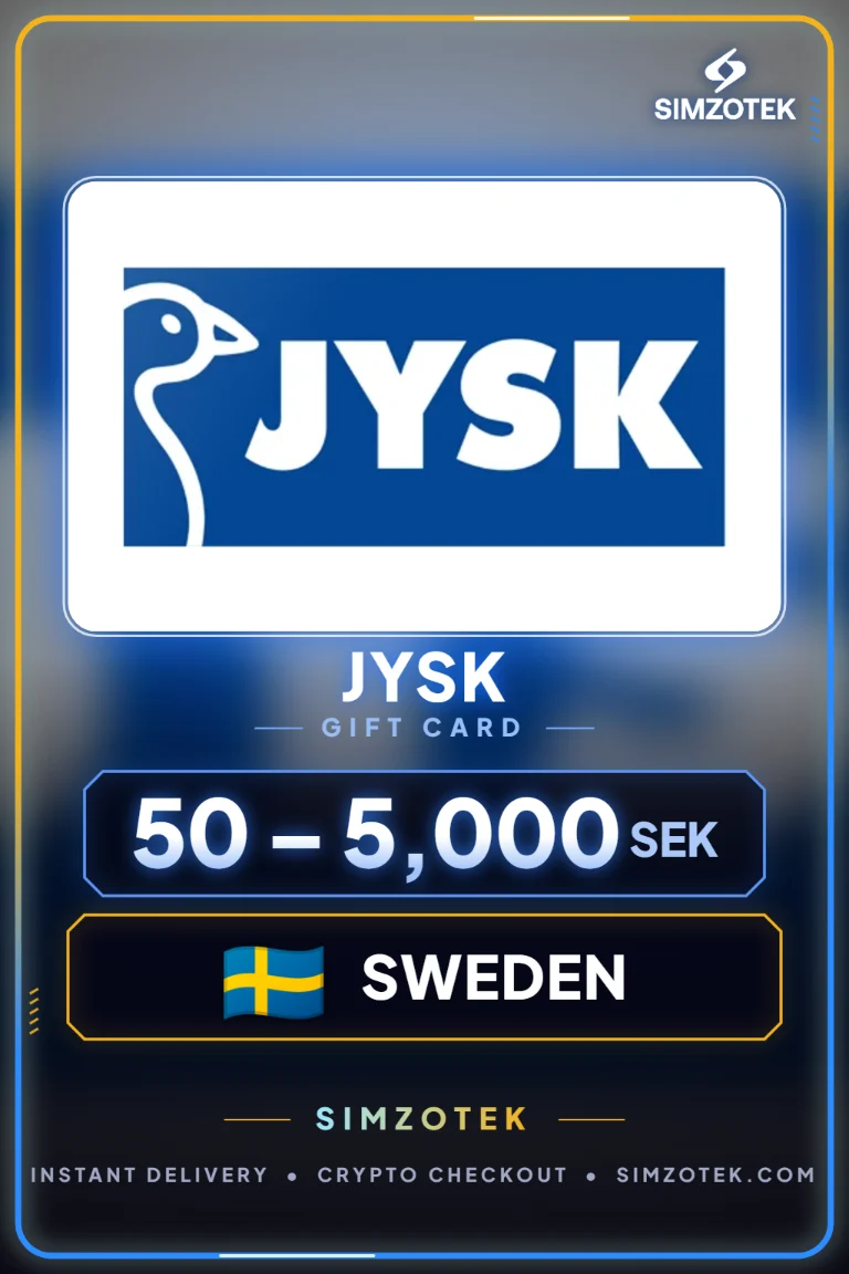 บัตรของขวัญ JYSK (สวีเดน)