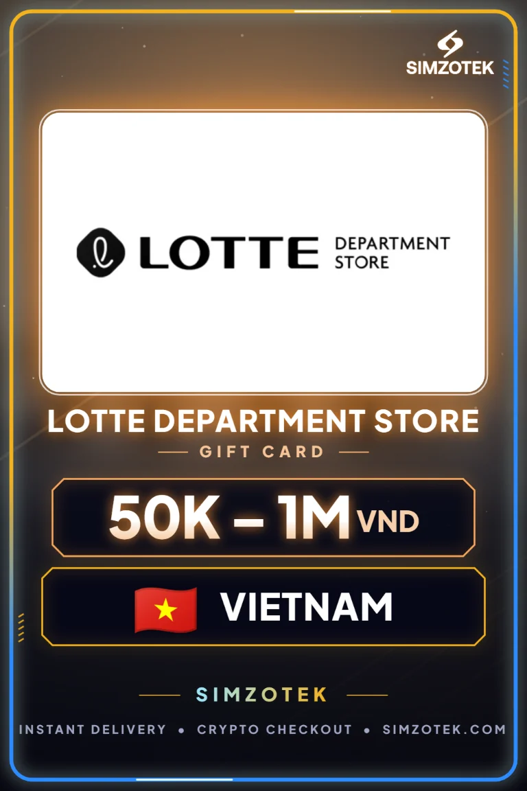บัตรของขวัญ Lotte Department Store (เวียดนาม)