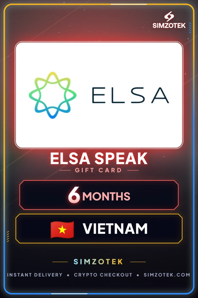 บัตรของขวัญ ELSA Speak (เวียดนาม)