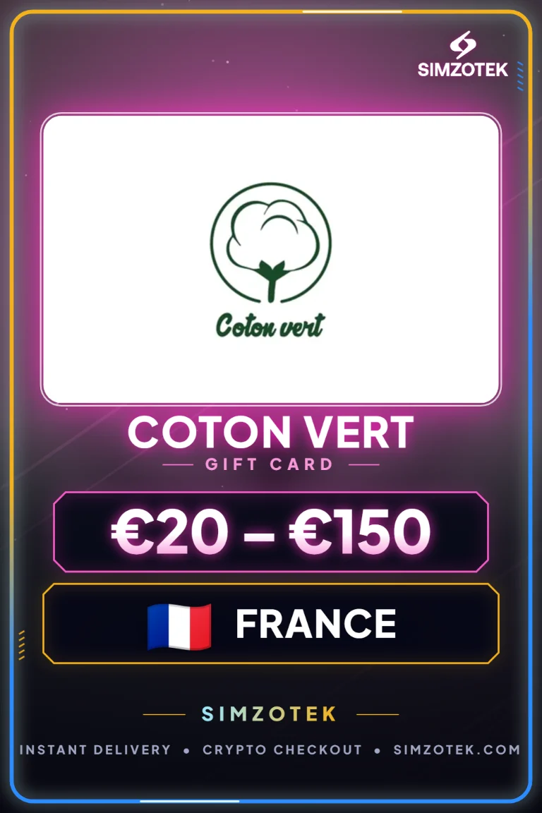 Carta regalo Coton Vert (Francia)
