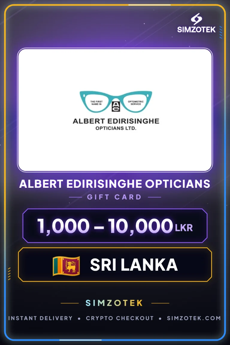 Albert Edirisinghe Opticians ギフトカード (スリランカ)