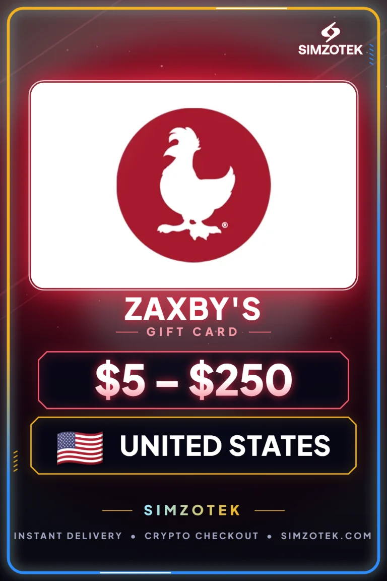 บัตรของขวัญ Zaxby's (สหรัฐอเมริกา)