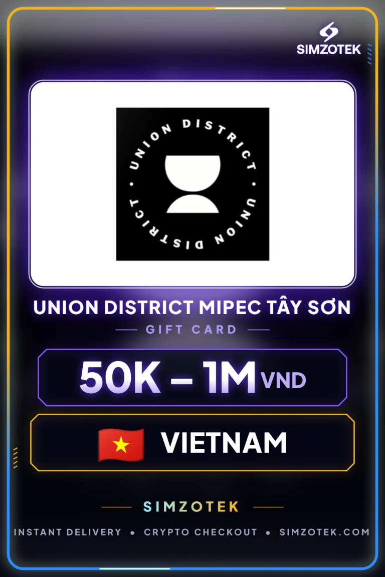 Dárková karta Union District Mipec Tây Sơn (Vietnam)